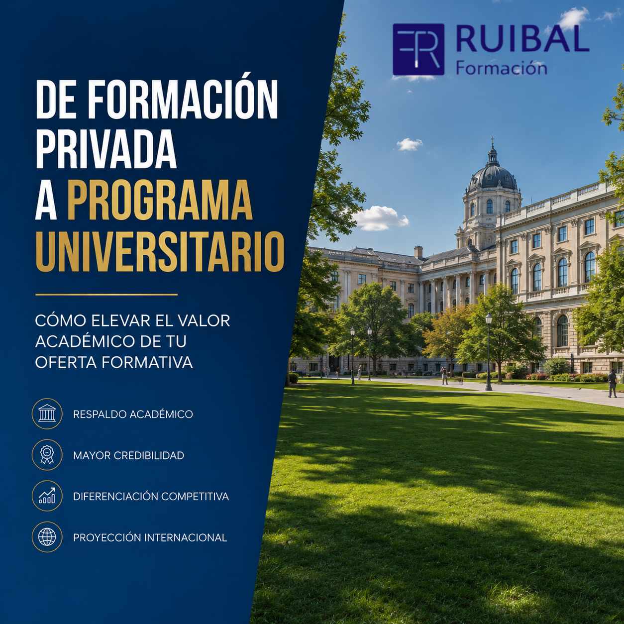 Formación Privada a Programa Universitario